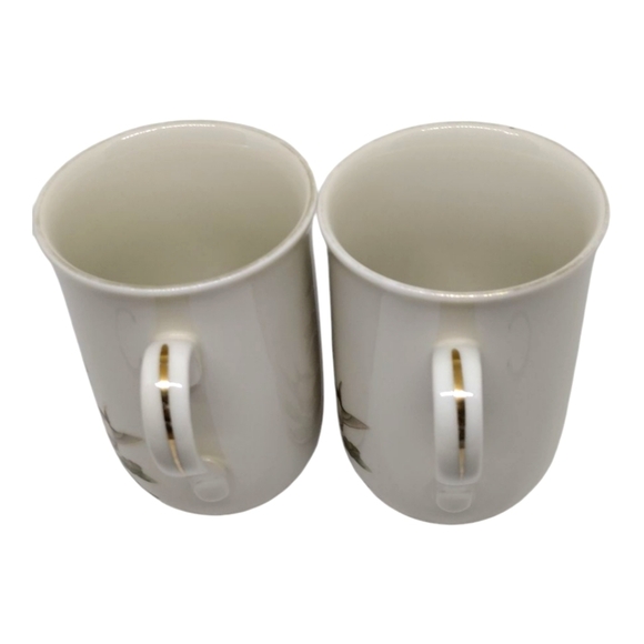 Otagiri Japan Hummingbirds and Hollyhocks‎ Mugs Set of 2 - Picture 5 of 11